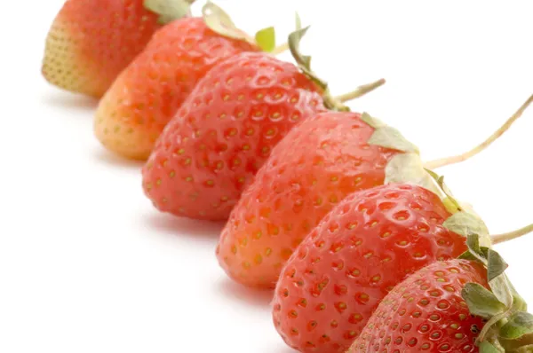 Söta jordgubbar makro — Stockfoto