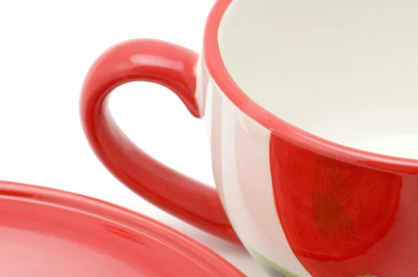 Te kopp och fat på nära håll — Stockfoto