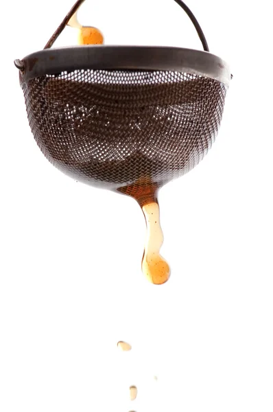 Tea-strainer macro — Stock Photo, Image