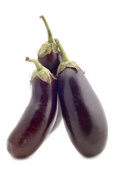 Three aubergine — Stock Photo, Image