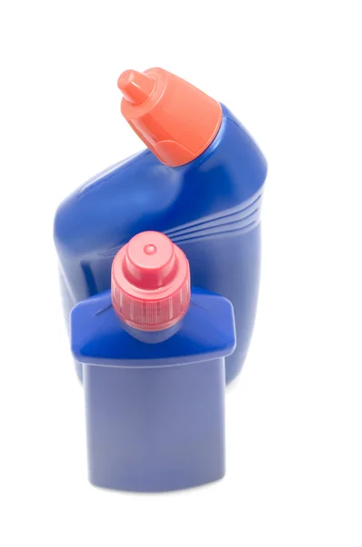 Zwei Flaschen blaues Makro — Stockfoto