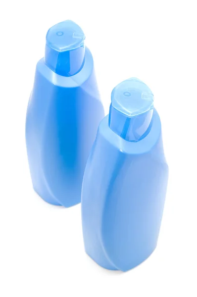 Две голубые бутылки — стоковое фото
