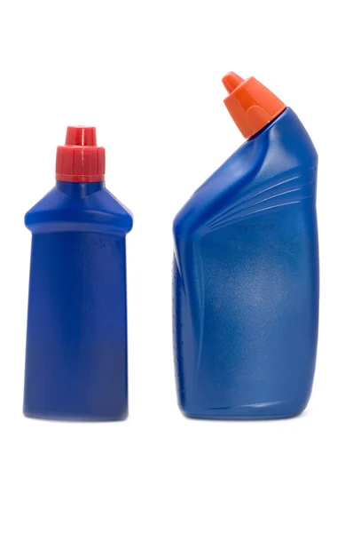 Dwie butelki niebieski — Zdjęcie stockowe