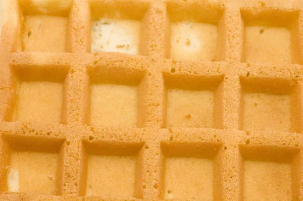 Macro de waffles — Fotografia de Stock