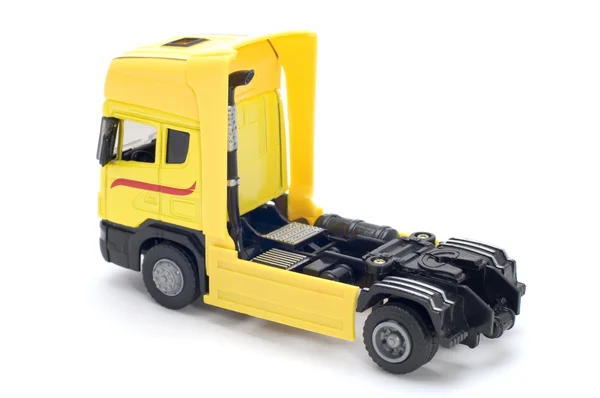 Camion giocattolo giallo — Foto Stock
