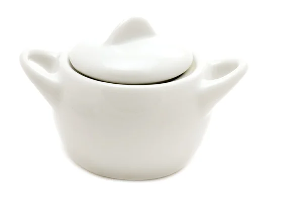 White sugar bowl — Stock Photo, Image