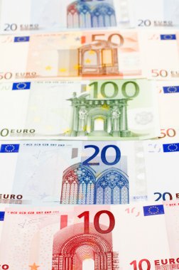 Bank paper Euro clipart