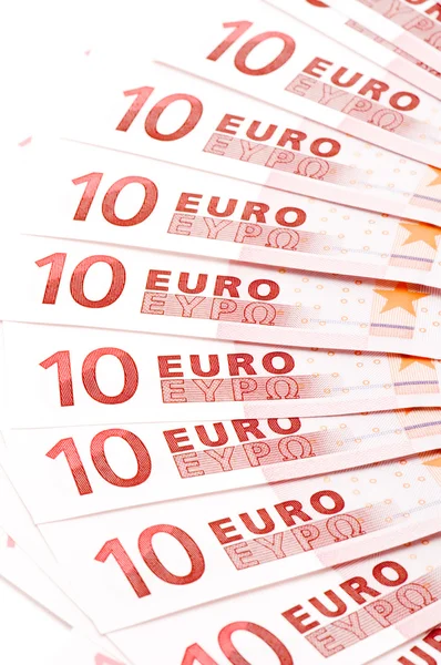 Notas dez euros — Fotografia de Stock