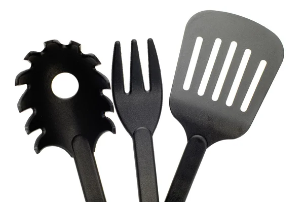 Black utensil macro — Stock Photo, Image