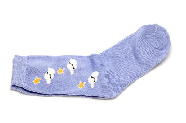 Blue sock — Stock Photo, Image