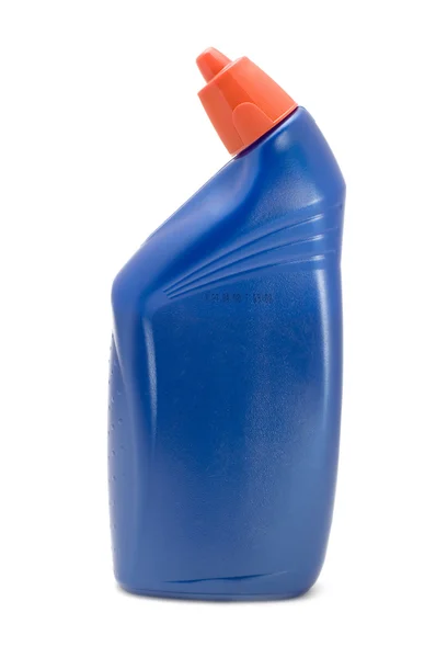 Botella azul primer plano —  Fotos de Stock