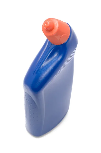 Butelka niebieska z bliska — Zdjęcie stockowe
