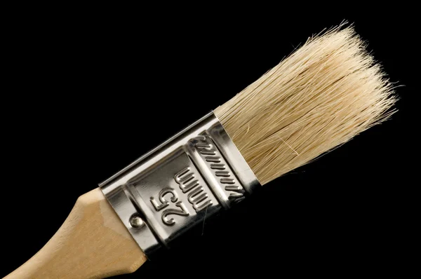 Brush on black — Stock Photo, Image
