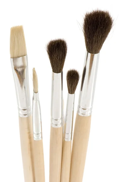Brush on white closeup — Stock Photo, Image