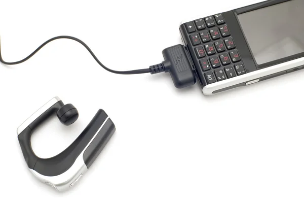 Ładowanie telefonu komórkowego — Zdjęcie stockowe