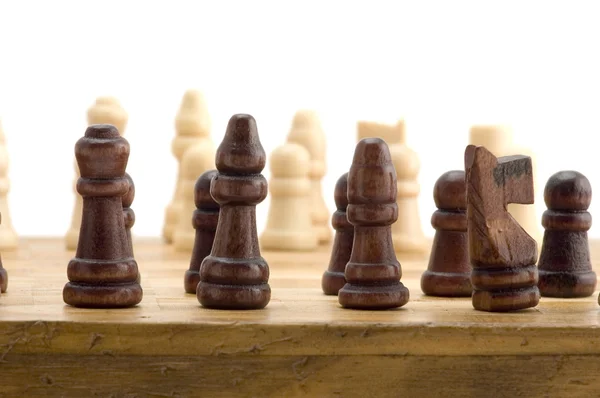 Šachovnici zblízka — Stock fotografie