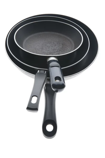 Чорний сковорідка крупним планом — стокове фото