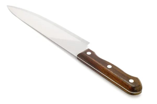 Büyük bir mutfak bıçağı Stok Fotoğraf