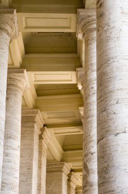 Columns of Saint Peters Square clipart