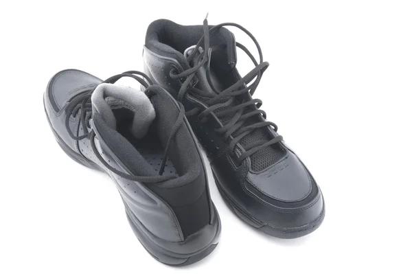 Sapatos esportivos pretos — Fotografia de Stock