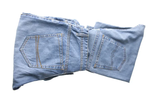 Closeup modré džíny — Stock fotografie