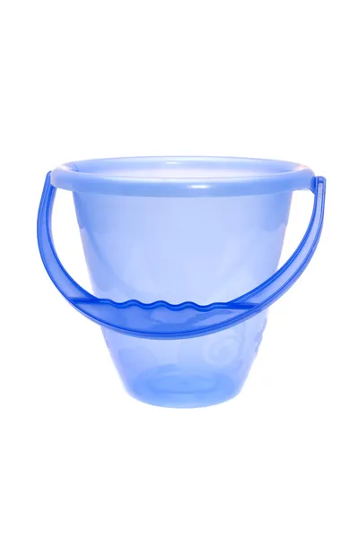 Blue Plastic bucket — Stock Photo, Image