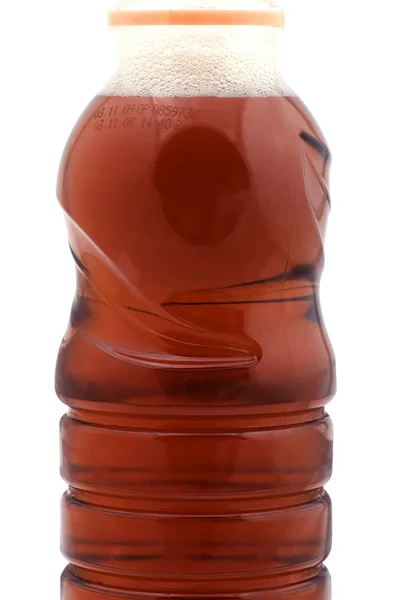 Butelki z sokiem makro — Zdjęcie stockowe