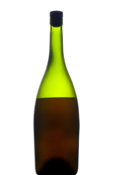 Cognac bottle on white — Stock Photo, Image