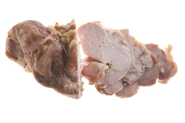 Cold boiled pork closeup — Stock Photo, Image