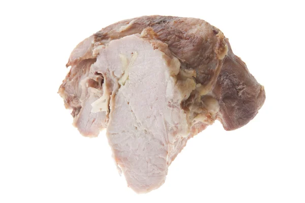 Carne di maiale bollita fredda da vicino — Foto Stock