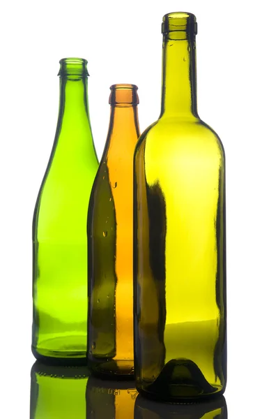 Kleur glazen fles — Stockfoto