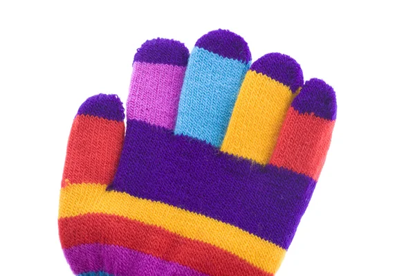 Цветная перчатка крупным планом — стоковое фото
