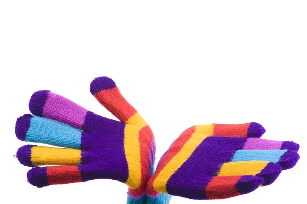Farbige Handschuhe — Stockfoto