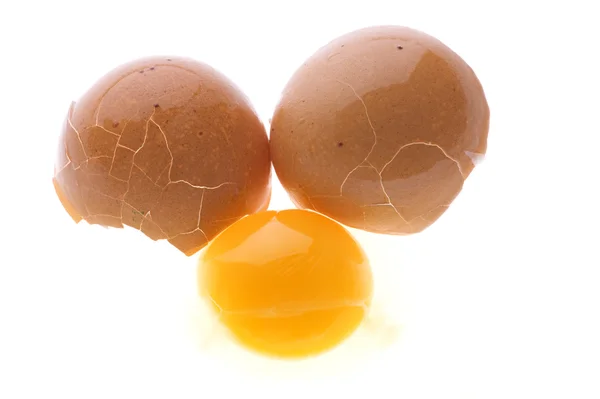 Krasch gula ägg makro — Stockfoto