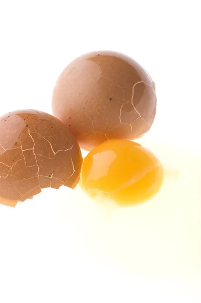 Havárie žluté vajíčko — Stock fotografie