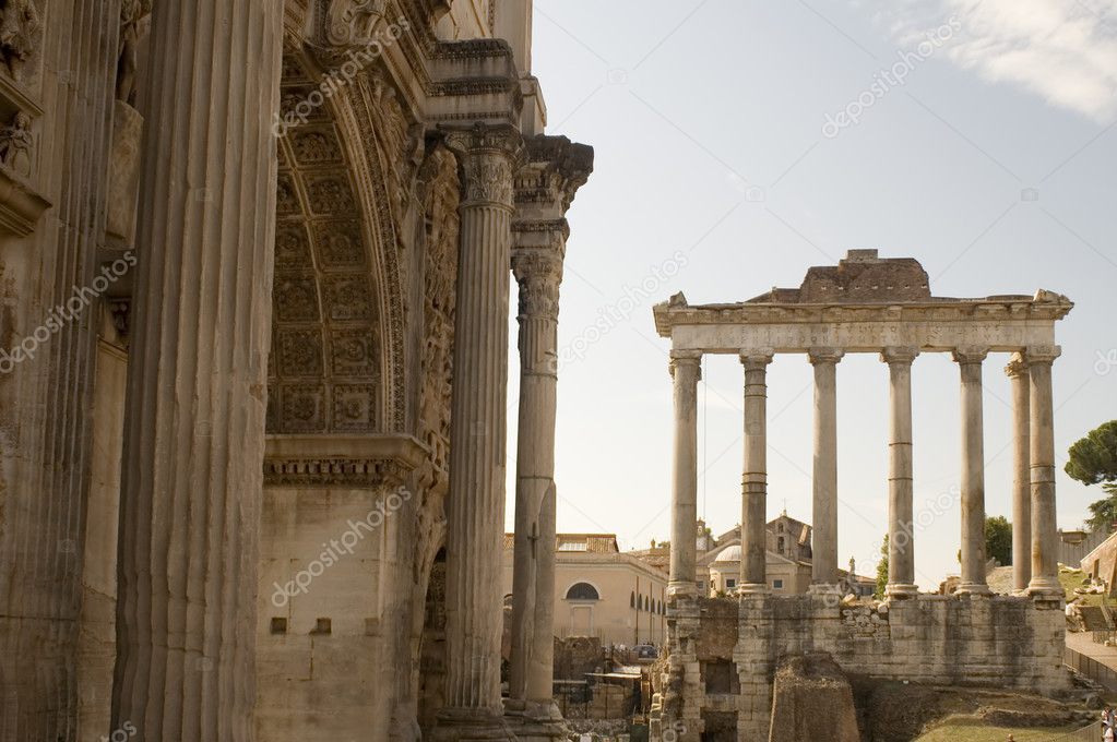 Column on roman forum