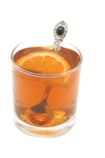 Ceașcă de ceai pe alb — Fotografie, imagine de stoc