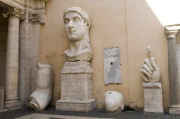 Cesarz Konstantyn, Kapitol, Rzym — Zdjęcie stockowe