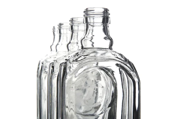 Shtof vacío para vodka macro — Foto de Stock