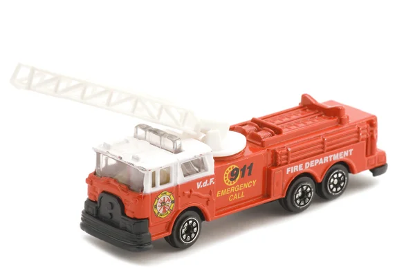 Brandweerwagen macro op wit — Stockfoto