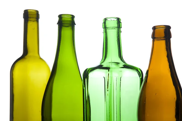 Bottiglia di vetro da vicino — Foto Stock
