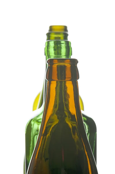 Крупный план стеклянной бутылки — стоковое фото