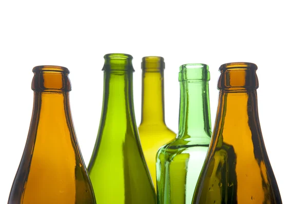 Bottiglia di vetro macro — Foto Stock