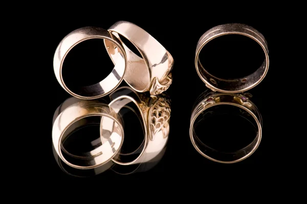 Gold ring macro — Stock Photo, Image