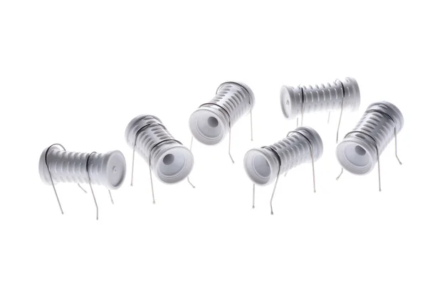 Hair rollers on white — Stock Photo, Image