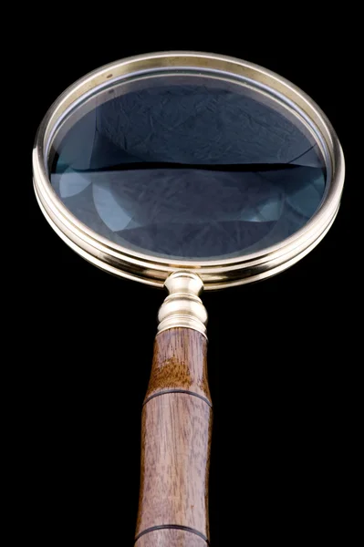 Magnifying glass closeup — Stock Photo, Image