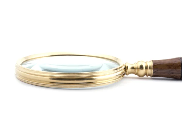 Magnifying glass on white — Stock Photo, Image
