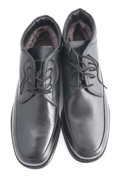 Sapatos de homem em branco — Fotografia de Stock