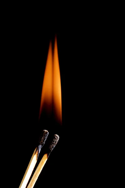 Match with fire — Stock Photo, Image