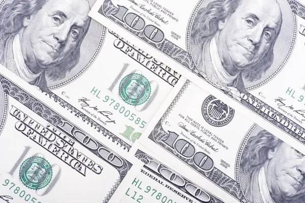 Geld dollar close-up — Stockfoto